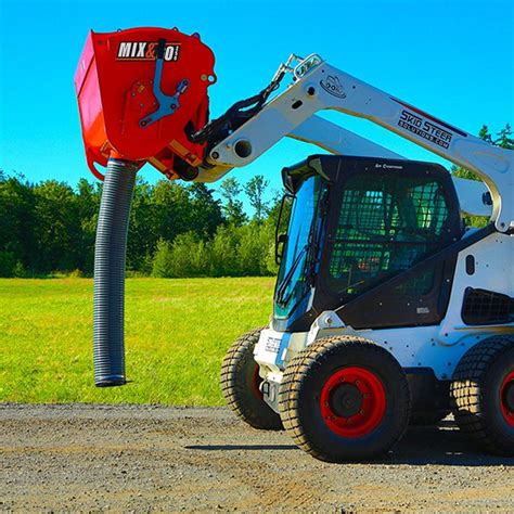 concrete attachment for skid steer|concrete mixer with loading skip.